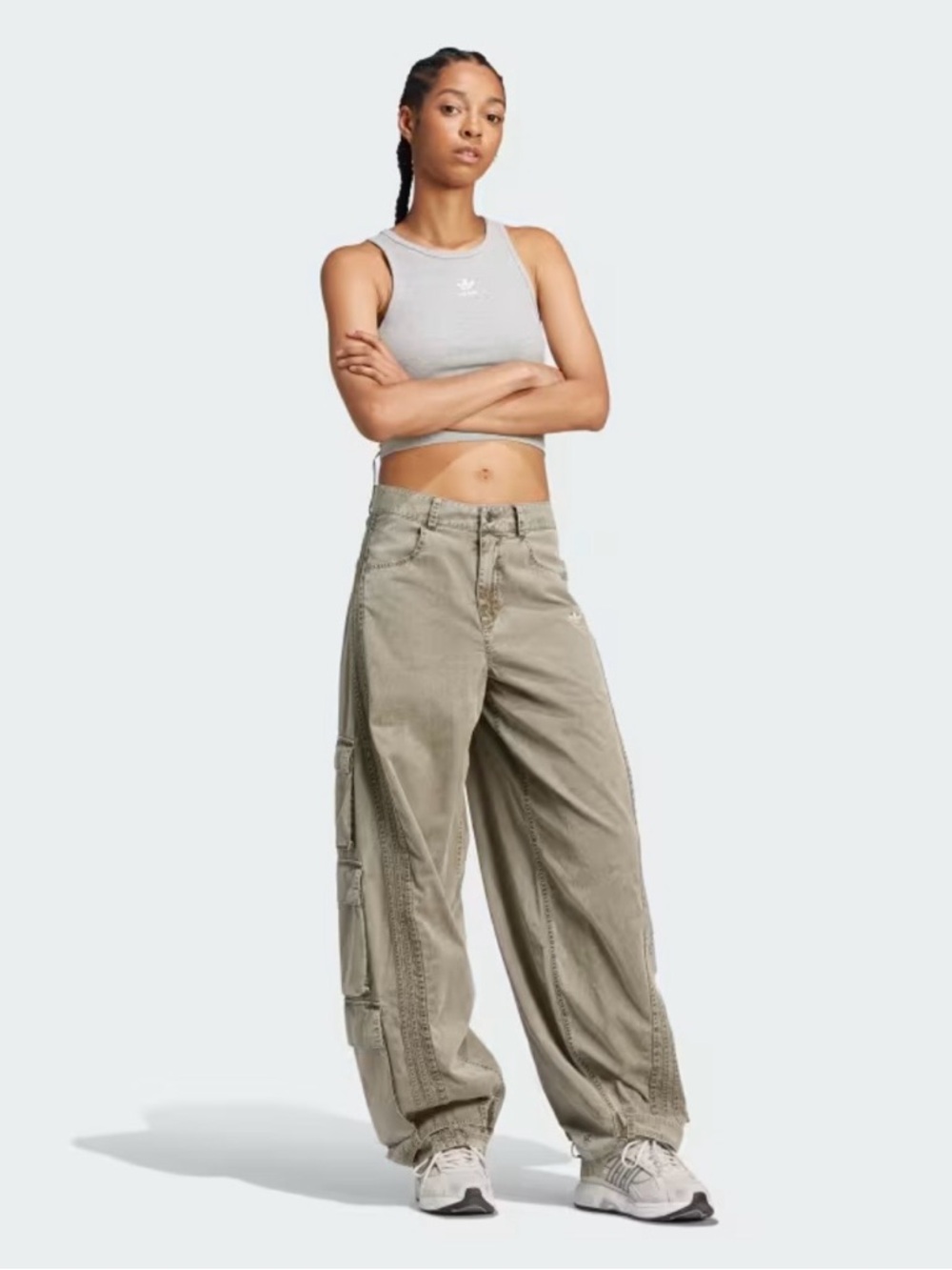 Adidas adilenium season 2 cargo baggy pants womens size 26